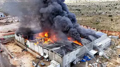 Gaziantep'te tekstil fabrikasında yangın