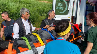 Rize Çayeli'de teleferik kazası : Bir şahıs yaralandı