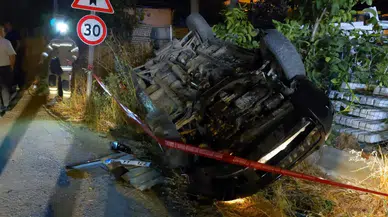 Bursa İnegöl'de cip takla attı : 2 kişi yaralandı