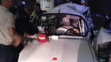Zigana Tüneli'nde arızalanan otomobile tır çarptı : 1 ölü, 2 yaralı