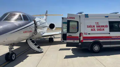 Mardin'de 14 günlük bebek ambulans uçakla Konya'ya sevk edildi