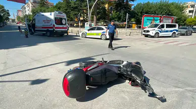 Karaman'da motosikletlerin çarpıştığı kazada 2 kişi yaralandı