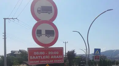 Bolu'da ağır tonajlı araçların belirli güzergahlardan geçişi yasaklandı