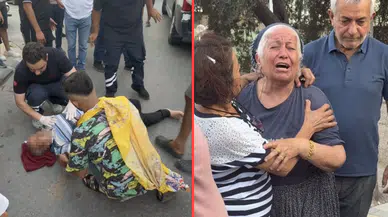 Mersin'de yaşlı adama motosiklet çarptı : Eşi gözyaşlarına boğuldu