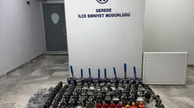 Bolu'da şantiyeden 2,5 milyon liralık malzeme çalan şüpheli suçüstü yakalandı