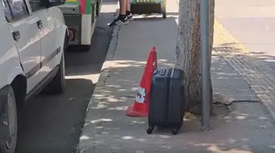 Samsun'da valiz paniği : Ekipler incelemelerde bulundu