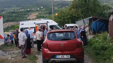 Kastamonu'da freni tutmayan hafif ticari araç anne ve iki çocuğa çarptı
