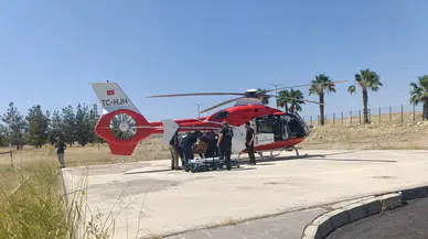 Şırnak'taki trafik kazasında yaralanan kişi ambulans helikopterle Şanlıurfa'ya sevk edildi