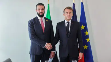 Fransa Cumhurbaşkanı Macron, Suriye'nin başkenti Şam'da