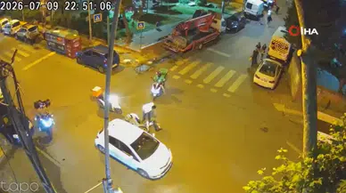 Bahçelievler'de kaza : Motosiklet sürücüsü hafif yaralandı