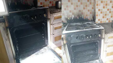 Zonguldak'ta elektrik prizinden yangın çıktı