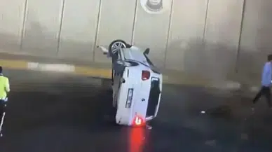 Şanlıurfa'da otomobil takla attı : 2 kişi yaralandı
