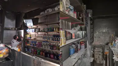 Van Erciş'te iş yerinde yangın