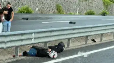 Zonguldak'ta feci motosiklet kazası : Sürücü hayatını kaybetti, kızı yaralandı