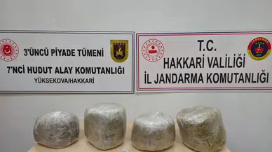 Hakkari'de İran sınırında 11 kilo 350 gram uyuşturucu ele geçirildi