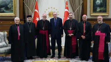 Cumhurbaşkanı Erdoğan Katolik Episkoposlar Heyeti ile bir araya geldi