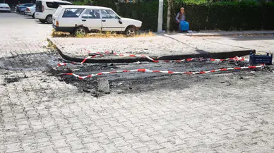 Ankara'da dehşet anları : Pompalı tüfekle etrafa ateş açıp dükkan ve otomobili yaktı