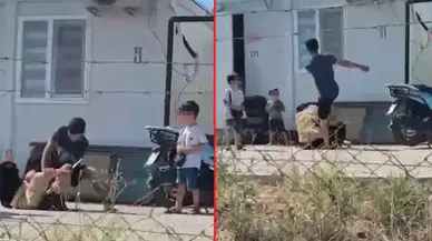 Hatay'da ayrılmak isteyen eşini yere yatırıp döven şüpheli tutuklandı
