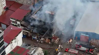 Diyarbakır’da marangoz atölyesinde yangın çıktı : 2 kişi yaralandı