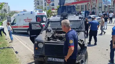 Şırnak'ta zırhlı polis aracı takla attı : 2 polis memuru yaralandı