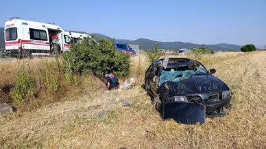 Amasya’da otomobil şarampole devrildi: 5 kişi yaralandı