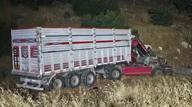 Kahramanmaraş'ta kamyon tıra arkadan çarptı : 1 yaralı
