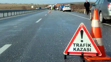 Silivri’de freni boşalan belediye kamyoneti durağa daldı : 1 kadın yaralandı