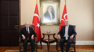 TBMM Başkanı Kurtulmuş ile MHP lideri Bahçeli bir araya geldi