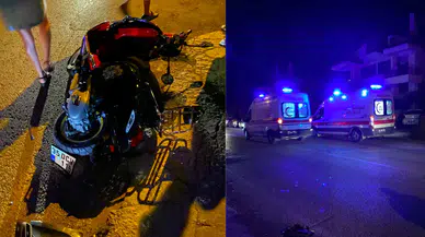 Balıkesir Ayvalık'ta kaza : Motosiklet sürücüsü tedavi altına alındı