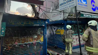 Beyoğlu'nda iş yerinde çıkan yangın itfaiye ekiplerince söndürüldü