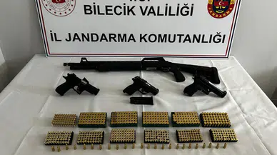 Bilecik'te jandarmadan silah operasyonu : Evden çok sayıda mühimmat çıktı