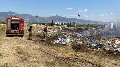Manisa Alaşehir'de facia : Otlukta çıkan yangın LNG tankına kadar yaklaştı