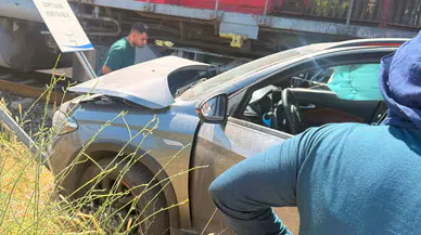 Elazığ'da manzarayı çekerken tren kazasını cep telefonuyla kaydetti