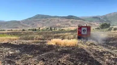 Elazığ Kovancılar'da çıkan arazi yangını söndürüldü