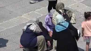 Samsun'da sıcaktan bayılan kadının yardımına çevredekiler koştu