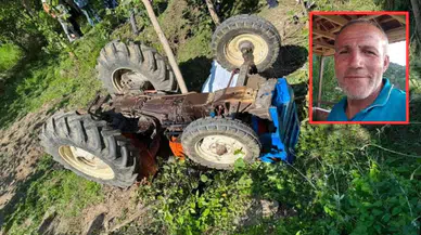 Amasya'da devrilen traktörün altında kalan yaşlı adam öldü