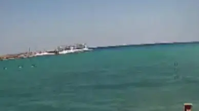 KKTC'deki gemi faciasında son görüntüler ortaya çıktı : Batan feribot kamerada