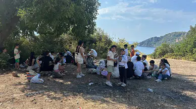 Muğla Fethiye'de 20'si çocuk 39 düzensiz göçmen yakalandı