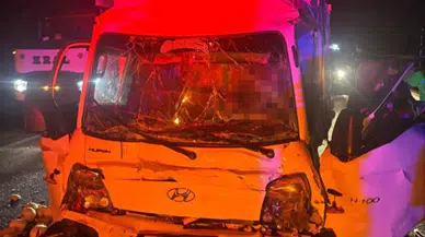 Bilecik'te yolcu otobüsüyle çarpışan kamyonetin sürücüsü hayatını kaybetti