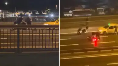 Bakırköy'de 2 ayrı motosiklet kazası : 1'i ağır 3 yaralı