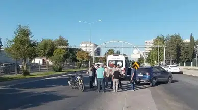 Adıyaman'da trafik kazası : Motosiklet sürücüsü yaralı