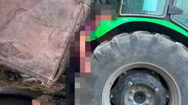 Denizli'de traktör ile römorkun arasında kalan işçi hayatını kaybetti