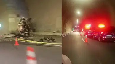 Demirkapı Tüneli'nde kaza : Yaşlı çift olay yerinde hayatını kaybetti