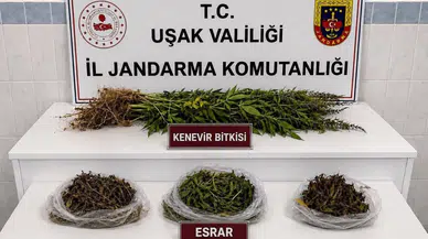 Uşak'ta kaçakçılık ve uyuşturucu operasyonu