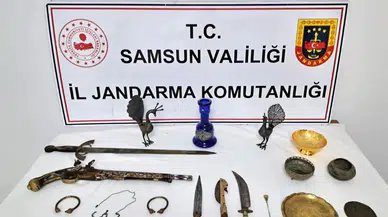 Samsun'da tarihi eser operasyonu : Çok sayıda obje ele geçirildi