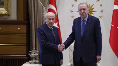 Erdoğan ve Bahçeli görüşmesinde gündem 'Terörsüz Türkiye' yasası oldu