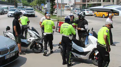 Adana'da motosiklet sürücülerine denetim : Bir milyon 266 bin TL ceza kesildi