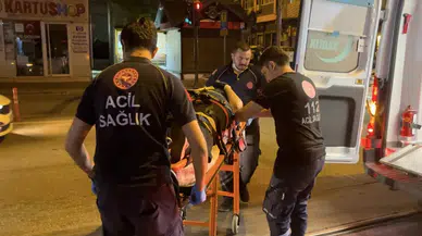 Bursa'da motosiklet devrildi : Sürücü yaralandı