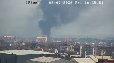 Tuzla'da işçi konteynerinde korkutan yangın