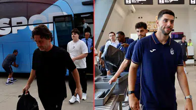 Trabzonspor kafilesi, Göztepe maçı için İzmir'e gitti